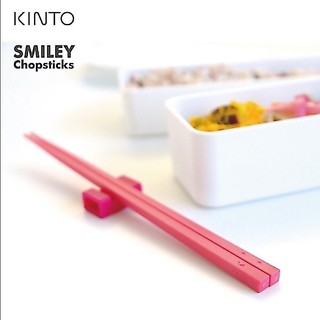 日本 KINTO 筷樂 環保筷組 環保餐具 Smiley Chopsticks （粉紅色）