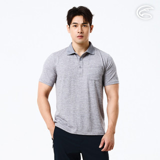 ADISI 男輕量散熱超透氣抑菌消臭POLO衫 AL2611016 麻灰 (M-3XL)｜吸濕排汗 快乾 輕量 排汗衣