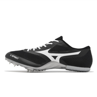 Mizuno 田徑釘鞋 X Sprint 黑 白 美津濃 尖釘 輕量 抓地 男鞋 [ACS] U1GA2324-05