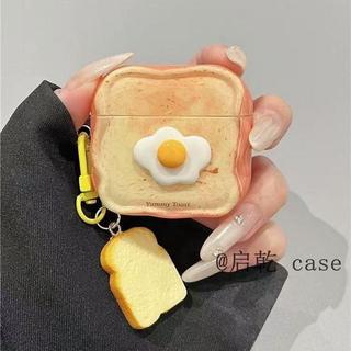 可愛立體煎蛋蘋果適用蘋果AirPodspro1代2代3代耳機殼保護套