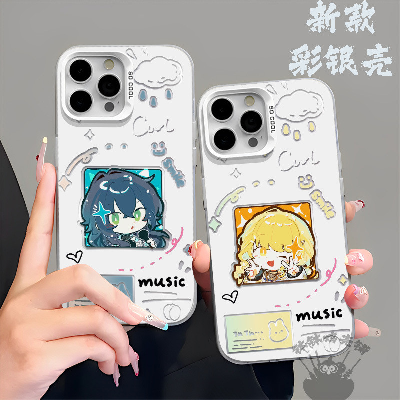 🪩アイドルマスター🪩偶像大師 週邊 偶像大師係列 學園偶像大師月村手毬彩銀手機殻適用於蘋果華為vivoX100OPPO小