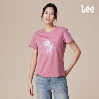 Lee 夏日貝殼短T 女 粉紅 LB602025720