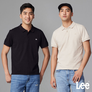 Lee 左胸三角小LOGO短袖POLO衫 男 Modern LB303003 黑K11 棕97W