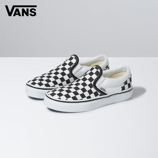 Vans Classic Slip-On 小童款黑白棋盤格滑板鞋 休閒鞋