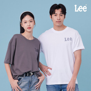 Lee 特色LOGO短T 男女適穿 灰色 白色 LB602067