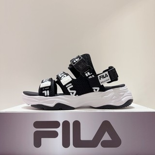 FILA CONFIDANTE 男女款 黑色 魔鬼氈 安全扣 休閒鞋 涼鞋 4-S324Z-001