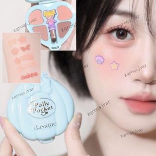 韓國Dasique波莉聯名心形眼影盤腮紅高光盤甜妹粉紫少女彩妝禮盒
