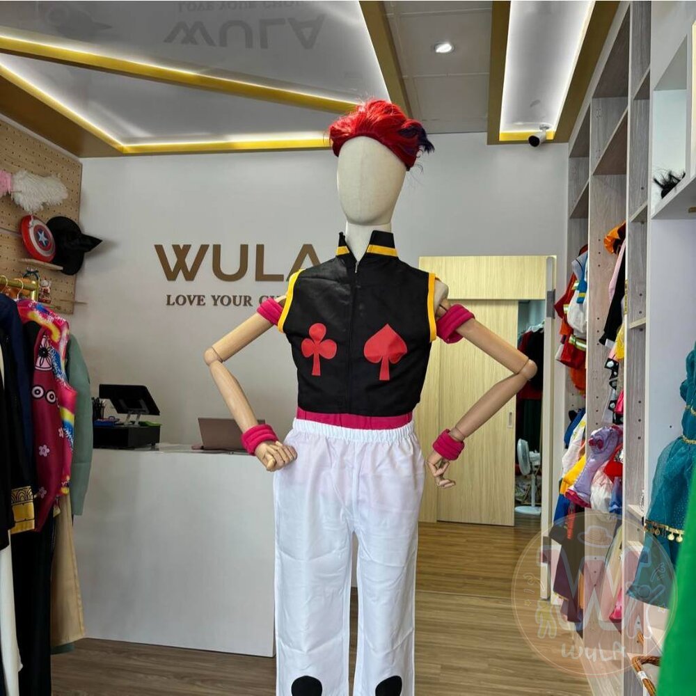 獵人-西索 發票 WULA烏拉 西索·莫羅cos 獵人西索服裝 獵人西索衣服 伸縮自如的愛 影旅團西索