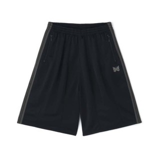 NEEDLES 別注款 H.D Track Shorts - Poly Smooth 短褲 黑灰色 SX1522-BA