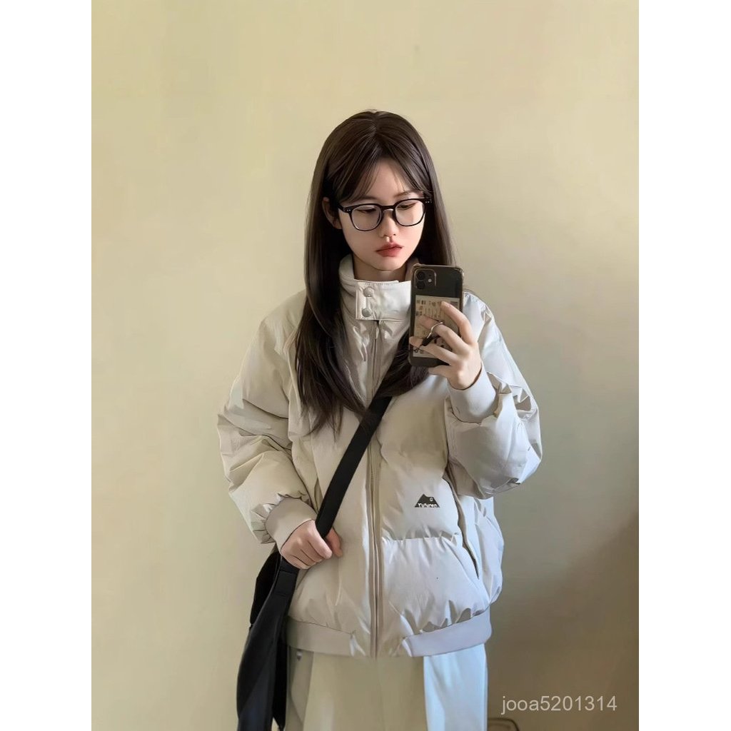 【MR.男先生】臺灣出貨 免運 女秋冬羽絨服 棉襖女冬季2025新款立領韓版寬鬆短款羽絨棉服小個子學生棉衣外套 YX