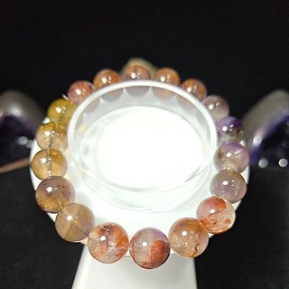 巴西 高品 彩極光 手珠 圓珠 11mm+ ( i80)