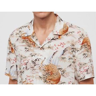 2手 Allsaints 襯衫 SUMATRA SS Shirt 花襯衫 夏威夷襯衫 古巴領