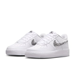 Nike Air Force 1 Print GS 白底斑馬紋勾 斑馬 AF1 大童鞋 IV5823-100【SPLY】
