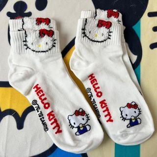 【臺灣-出貨】新款兩雙外單kitty凱蒂貓短襪三麗鷗襪子女士成人Hello Kitty襪子