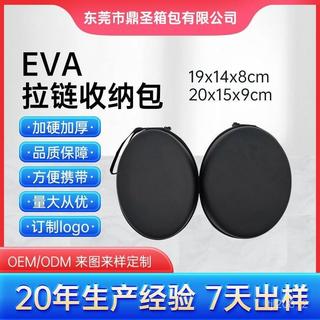 臺灣熱銷 eva頭戴式大耳機包防震抗壓收納包折疊式耳機包裝盒電子產品