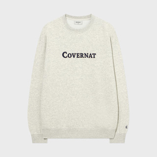 COVERNAT 經典Logo大學T 燕麥(UNI大學T SOOBIN同款 CO2503CR01OT)