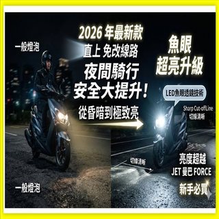 JET 白光魚眼燈 H4 SYM 三陽 JET POWER EVO 直上型 魚眼POWER 125 JET POWER