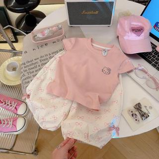 Mimo⭐韓系可愛卡通背心套裝女寶寶寬鬆背心上衣休閒褲