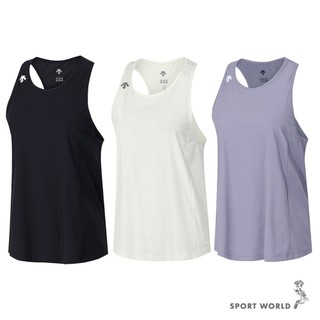 Descente 迪桑特 無袖背心 女裝 涼感 黑/白/紫 SQ322RST72-BLK0/IVRY/PUPL