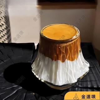咖啡杯酒杯水杯茶杯火山杯飲品杯隨手杯烈焰咖啡杯玻璃杯富士山火山dirty咖啡杯威士忌酒杯拿鐵咖啡杯