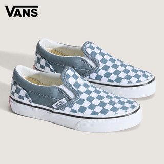 Vans Color Theory Classic Slip-On 中童款灰藍色滑板鞋 休閒鞋