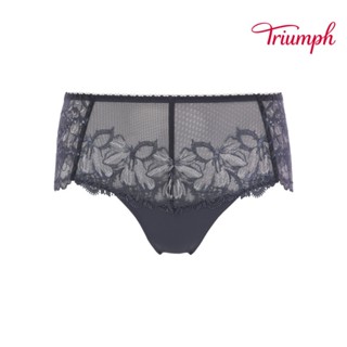 黛安芬-Premium 午夜奢華系列 中腰平口內褲 M-EL 沉穩灰｜87R2548 DK