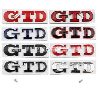 適用於VW 大眾 POLO golf 高爾夫6 7代 GTD性能車標 個性後備箱金屬GTD車貼