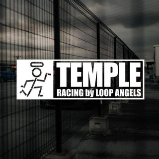 JDM車貼 Temple Racing JDM日系改裝創意個性環狀線Honda車窗玻璃車身貼紙 汽車貼紙 機車貼紙 防水