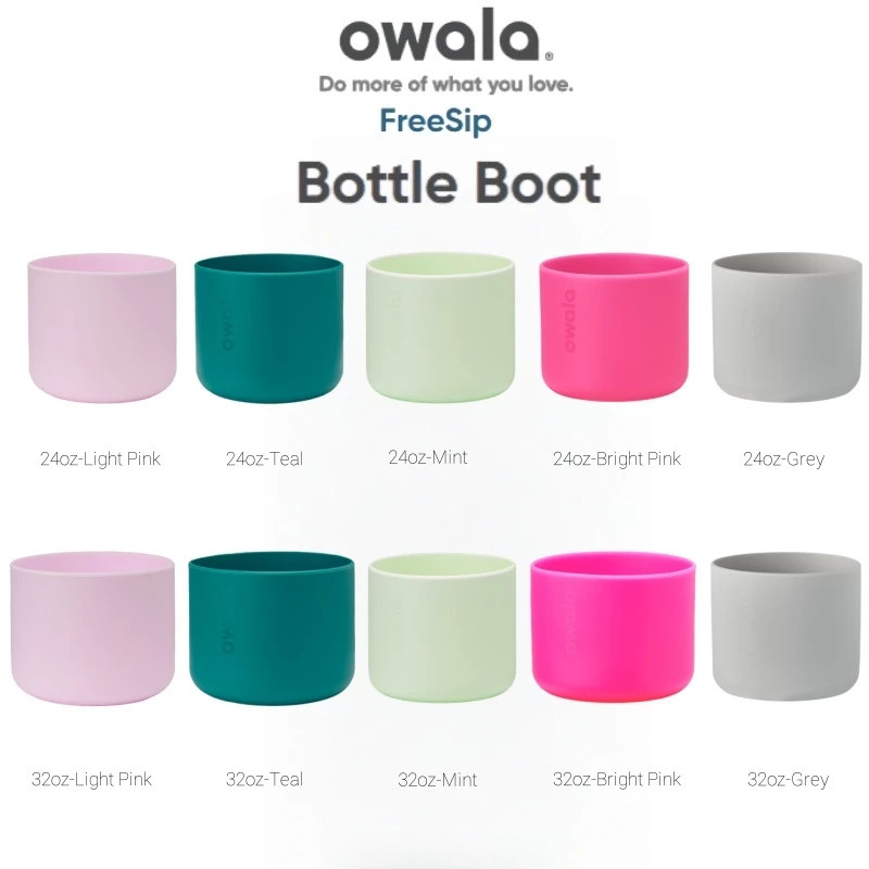 Owala FreeSip 矽膠底蓋 防滑保護套 適用於16/24/32盎司水杯 柔軟底部防護墊 配件