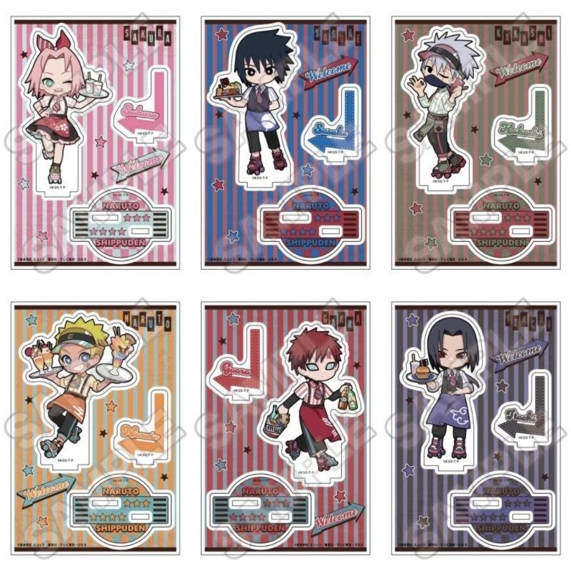 桃園出貨✅️火影忍者周邊美式餐廳系列春野櫻宇智波佐助Q版亞克力立牌桌擺