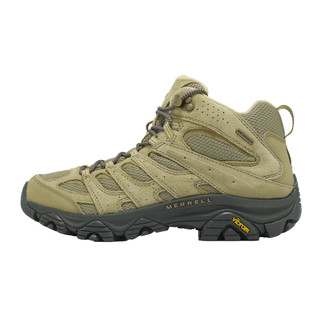 Merrell 登山鞋 Moab 3 Mid WP 男鞋 棕 黑 防潑水 中筒 黃金大底 山系 ML00003597