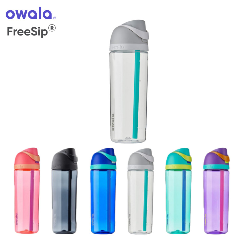 Owala FreeSip 25 盎司防漏運動吸管水瓶,不含 BPA Tritan,輕便,適合健身房/旅行/戶外