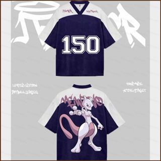 ST5 Pokemon MEWTWO街頭T恤150號球衣短袖上衣TS5