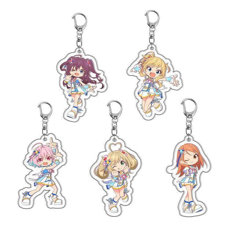 臺灣現_貨🛒偶像大師 動漫周邊手辦 亞克力鑰匙扣掛件 天海春香現貨跨境夾層屁谷屁谷