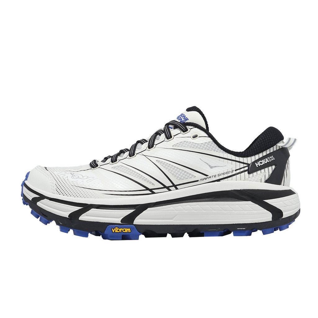 Hoka 越野跑鞋 Mafate Speed 2 男鞋 白 黑 戶外 緩震 抓地 1126851WTCB [ACS]
