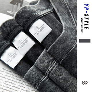 臺灣現貨！隔日達！男裝水洗素T 純棉重磅短袖 寬鬆oversize圓領百搭上衣 美式復古韓版休閒男T