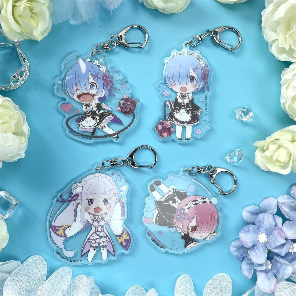 🌟臺灣出貨🌟漫序【官穀】正版掛件從零開始的異世界生活 雷姆艾蜜莉雅亞 從零開始的異世界生活鑰匙扣 挂件