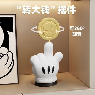 家居擺件 裝飾 桌面擺件 米奇招財客廳電視櫃裝飾擺件高階感小眾喬遷禮物玄關桌面藝術手辦