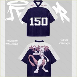 XS1 Pokemon MEWTWO街頭T恤150號球衣短袖上衣XS1