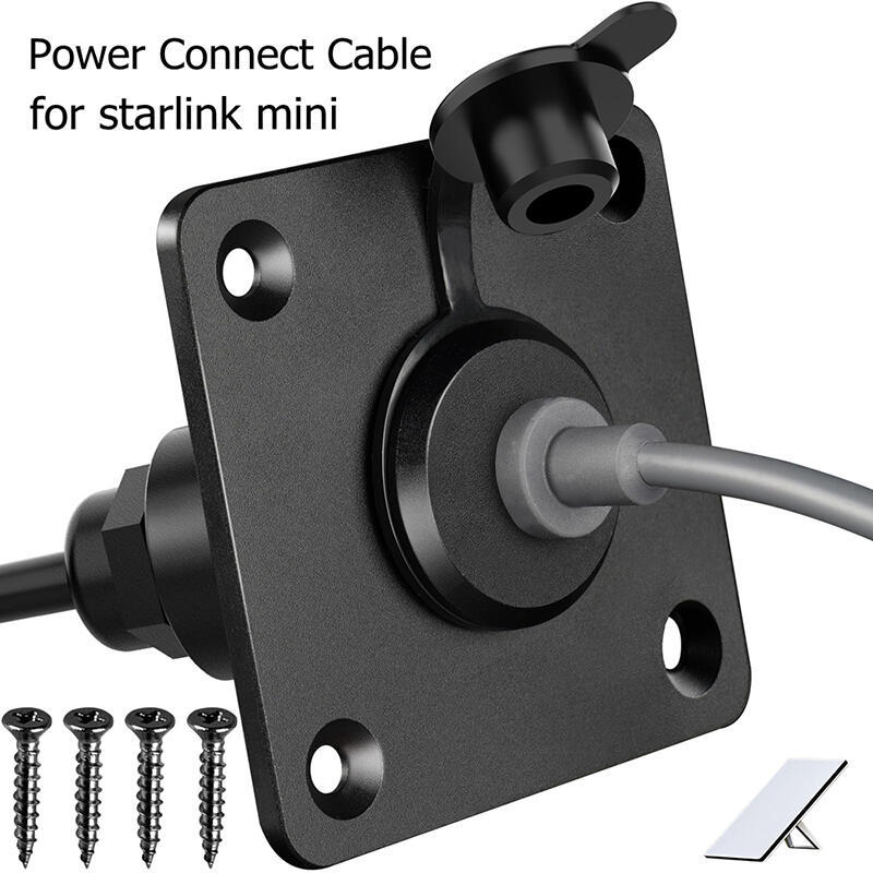 Starlink Mini Starlink 防水壁式插座直通迷你鋁製 DC 5.5 x 2.1 母頭電源連接器插座/端