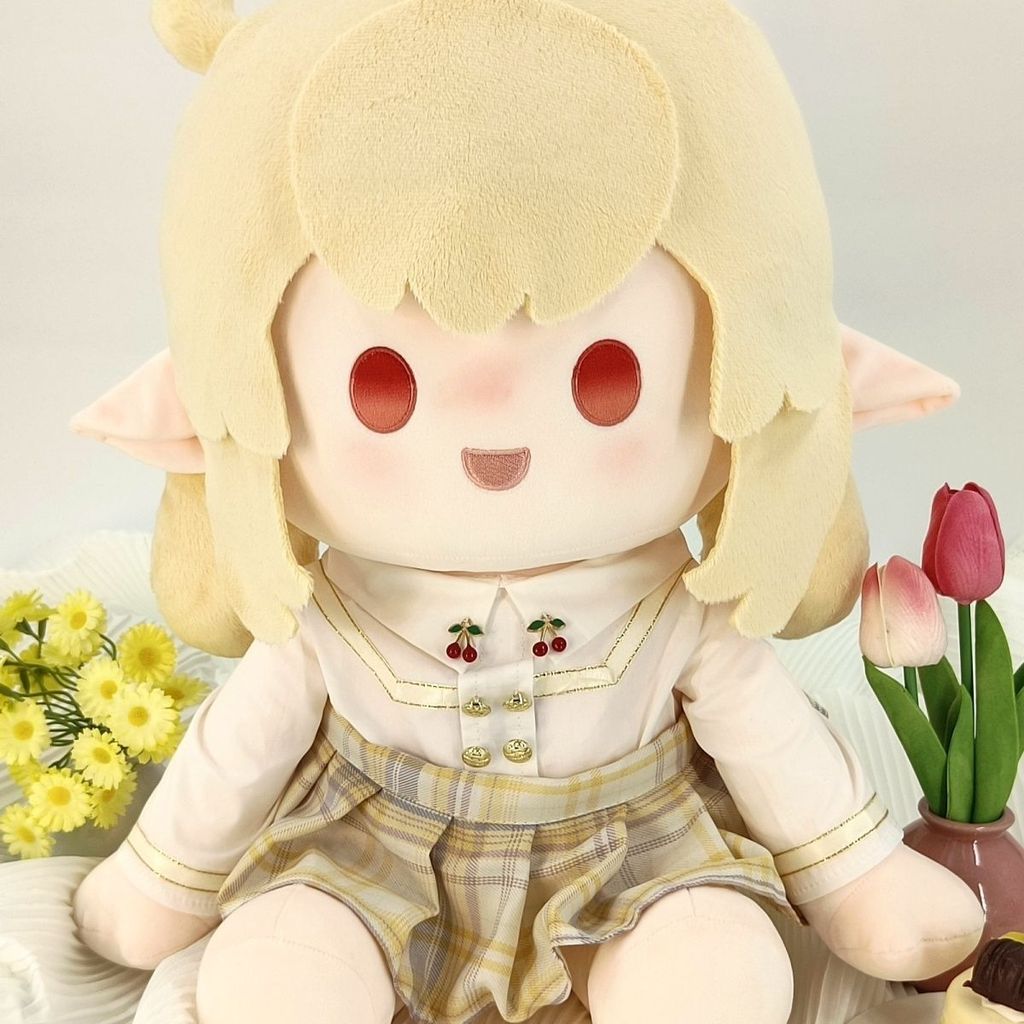 【現🧡貨】【潮玩店】可莉40cm棉花娃娃原神同人周邊坐姿裸娃可莉周邊毛絨生日禮物原創