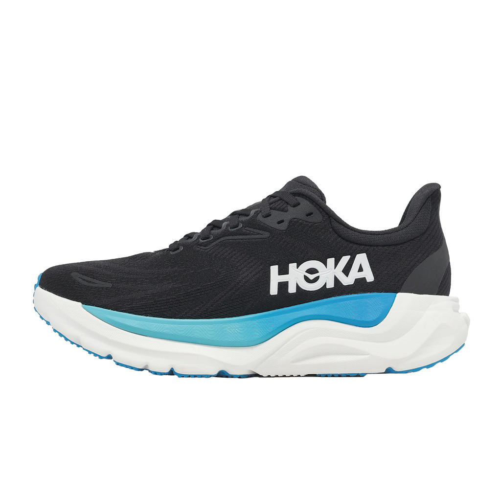 Hoka 慢跑鞋 Arahi 8 2E 寬楦 男鞋 黑 藍 低足弓 支撐型 1168710BKSK [ACS]