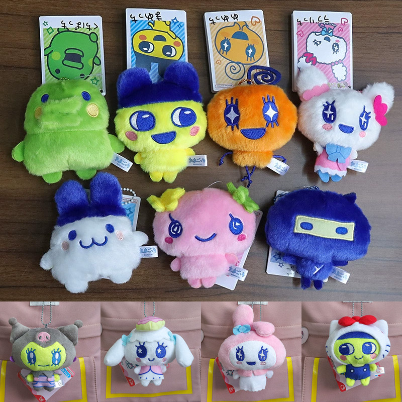 三麗鷗 Sanrio x Tamagotchi Mametchi 毛絨鑰匙扣 - 可愛的 My Melody/Hello