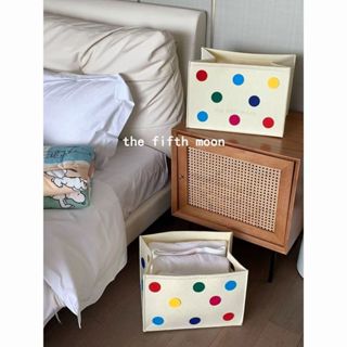 🐨小眾平價🐨thefifthmoon看見好心情 彩色波點圓點羊毛氈收納籃衣物零食收納