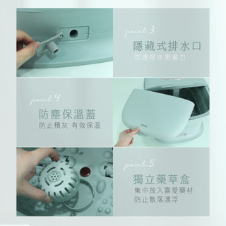 KINYO 無段式溫控摺疊足浴機(綠) IFM-7300 【全國電子】
