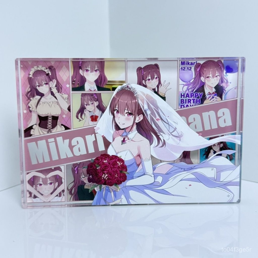 【桃園出貨🔥送禮首選】2.5次元的誘惑橘美花莉亞克力磚動漫二次元穀子週邊立牌擺件