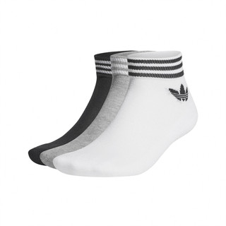 adidas 襪子 TREF Ankle 三色 三雙入 短襪 愛迪達 條紋 三葉草 [ACS] HC9550