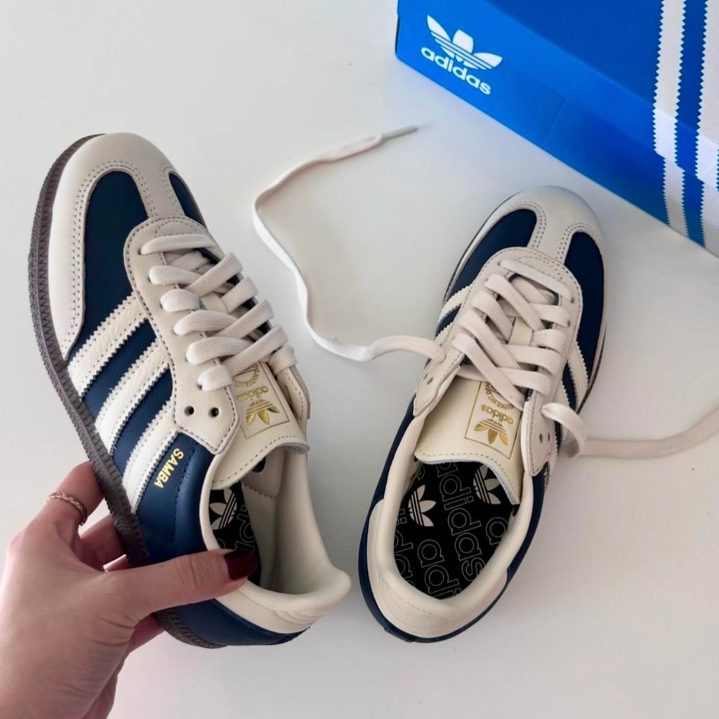 🇯🇵  adidas originals SAMBA OG 德訓 舒適百搭 板鞋 男女款 日系穿搭 白藍色 IG1968