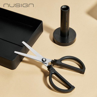 得力Deli NUSIGN站立剪刀/ ENS051-G/ 180mm/ 日耀金山黑 eslite誠品