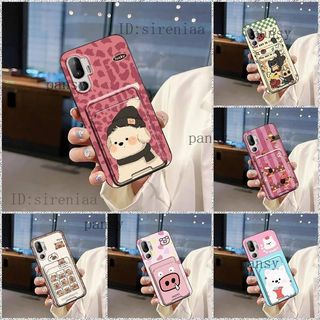 臺灣出貨💥{HTC U24保護殼}適用HTC U24 Pro手機殼卡槽創意個性全包邊身份證矽膠可愛零錢
